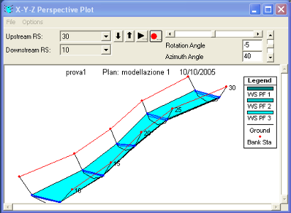 Visione assonometrica tridimensionale (X-Y-Z Perspective Plot)